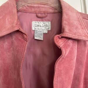 Live a Little Women's Soft Pink Leather Jacket
